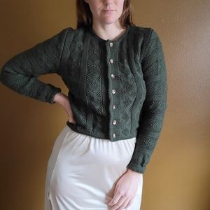 Vintage Alphorn Trachtenmode Sweater